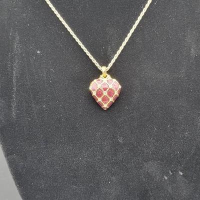 Avon Heart Pendant Necklace