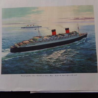 4 PICTURES. QUEEN MARY, QUEEN ELIZABETH, MICHEALANGELO.