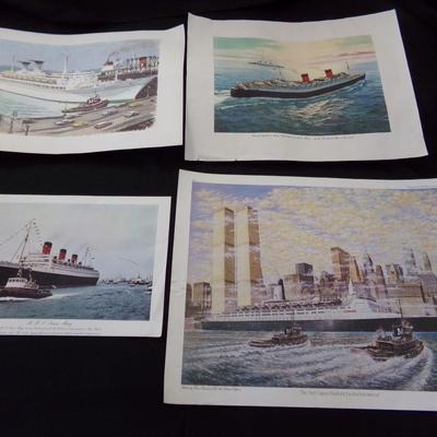 4 PICTURES. QUEEN MARY, QUEEN ELIZABETH, MICHEALANGELO.