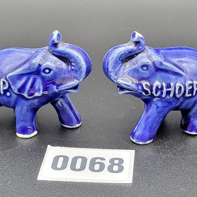 Schoeppel G.O.P. Ceramic Elephant Figurine