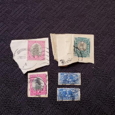 Vintage South Africa Postage Stamps