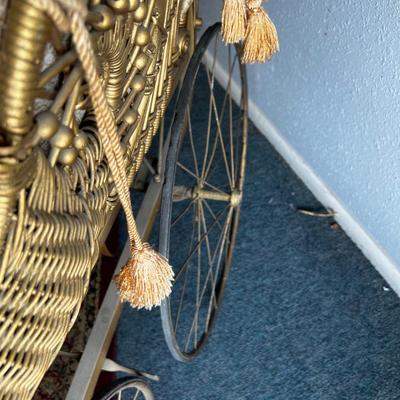 Gold ANTIQUE Baby Buggy