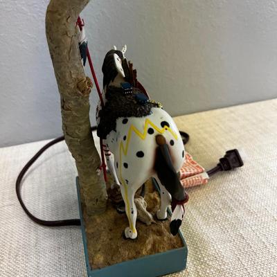Old Painted Horse Pony Lamp