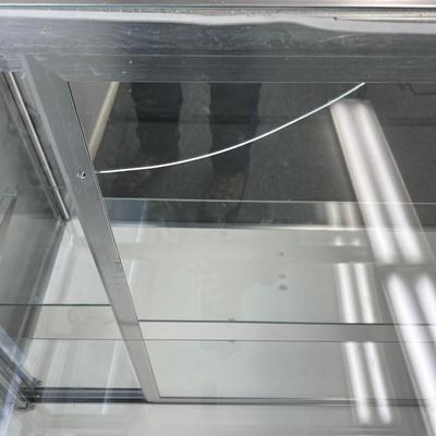 Chrome & Glass Showcase Mirrored Show Cabinet