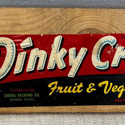 Dinky Creek Crate End 