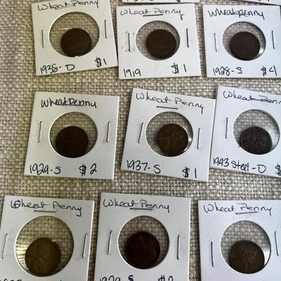 Collection of Wheat Pennies (28) 
