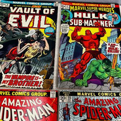 7 Vintage Marvel Comics 