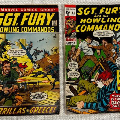 2 Marvel Sargent Fury Comics