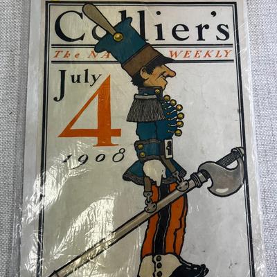 2 Colliers Magazine Covers 1908 
