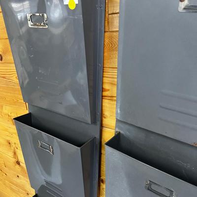 2 Metal File Folder Holders for wall
