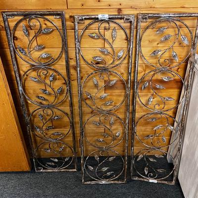 3 Metal Decorative Panels