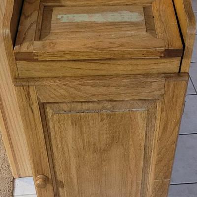Wooden  Garbage Can Cabinet