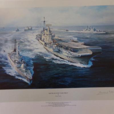 4 PICTURES; HMS BELFAST, LUSITANIA, SOUTH ATLANTIC TASK FORCE, GREAT GREY FLEET.