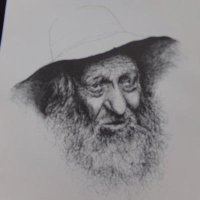 5 PRINTS OF MAN BY GUADALUPE. 1981. 14" X 18".
