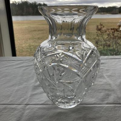 Vintage Crystal vase â€œAâ€