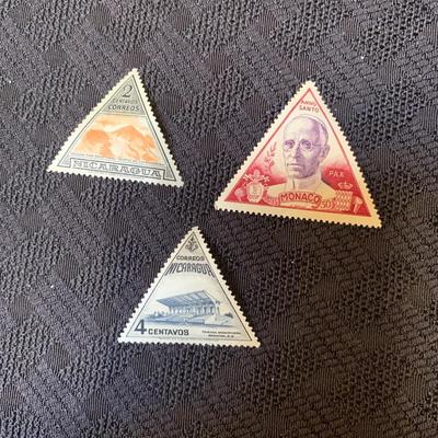 Vintage Triangle Misc Postage Stamps