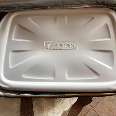 SAINTS covered casserole dish with insulated carrier - NEW