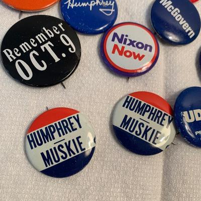 Vintage Political Pinback Buttons Lot