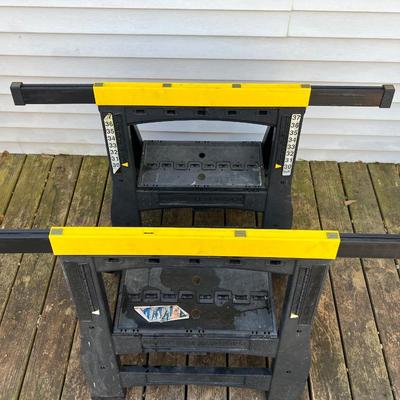Pair of Adjustable Saw Horses