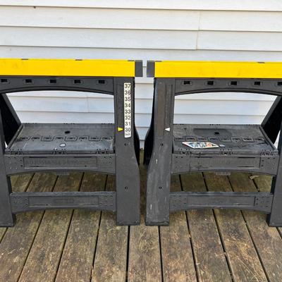 Pair of Adjustable Saw Horses