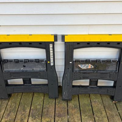 Pair of Adjustable Saw Horses