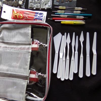 CRAFTING SUPPLIES AND TOOLS.