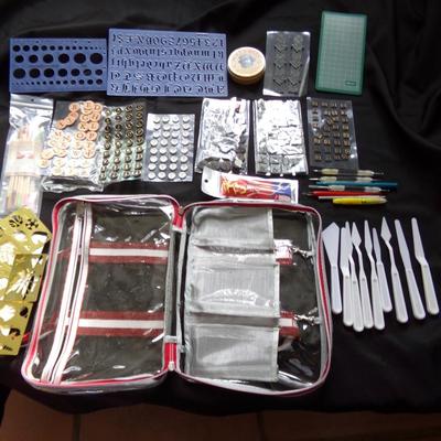 CRAFTING SUPPLIES AND TOOLS.
