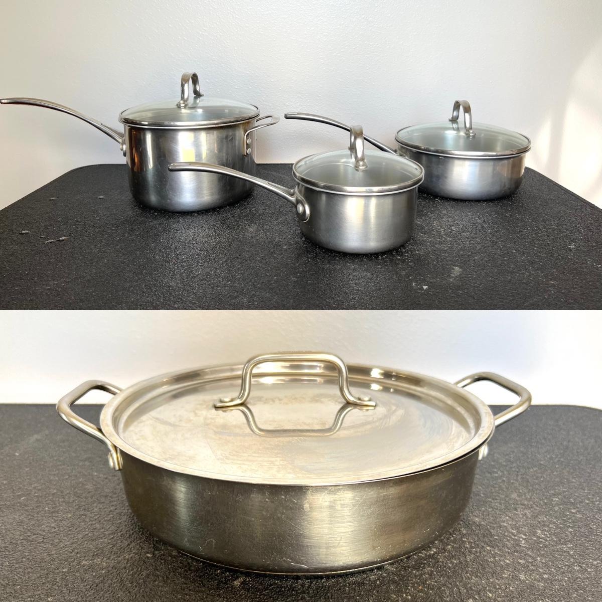 CALPHALON Stainless Steel set of 4