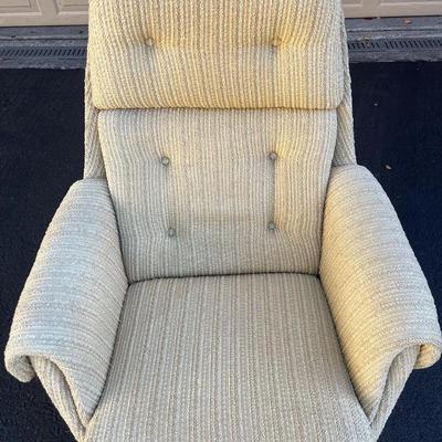 Mid-Century Swivel Reclining Egg Chair MCM 1960’s Original Overman Made in Sweden