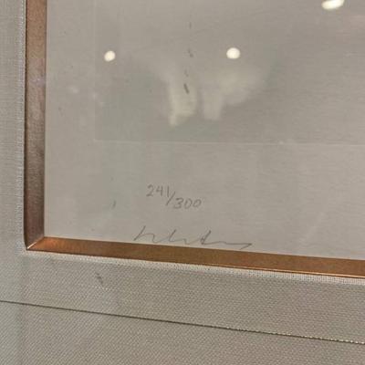 John Lennon You Are Here 1969 Framed Serigraph Signed
