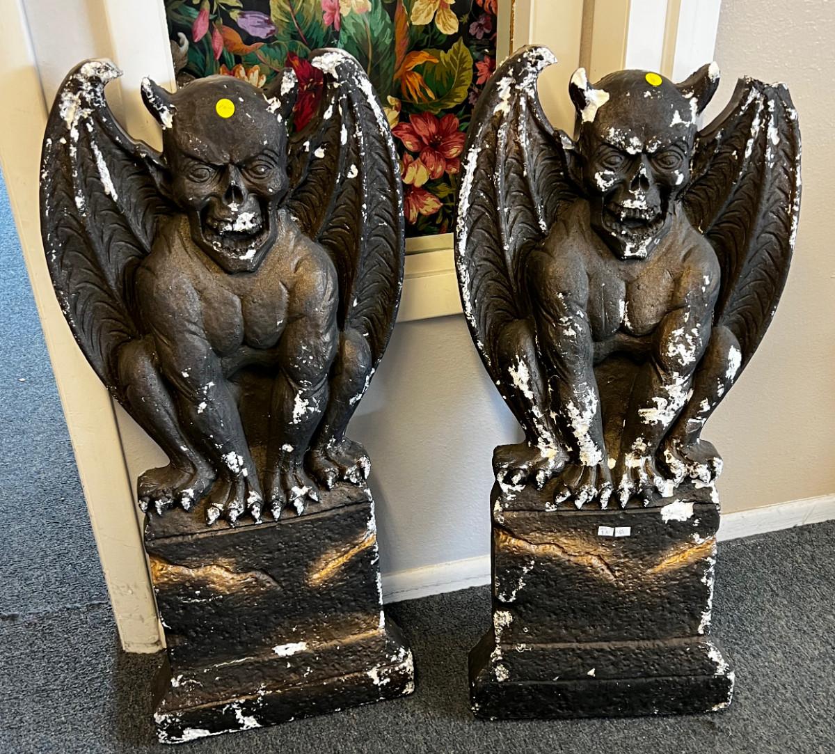 Styrofoam Halloween Gargoyles