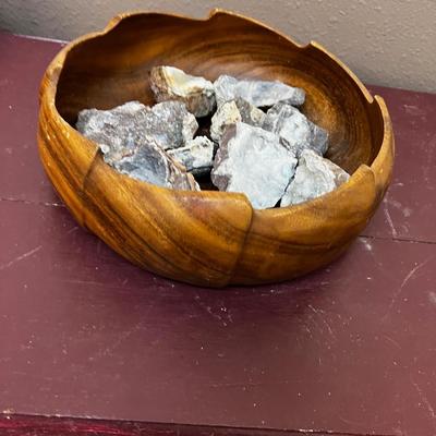 Wood Bowl Full of Geodes