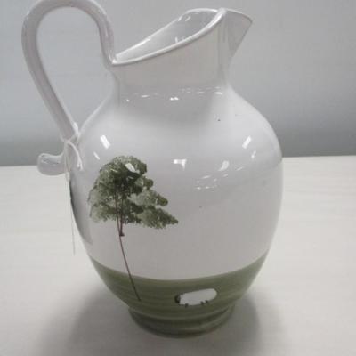 Decorative Sheep In Pasture Pitcher