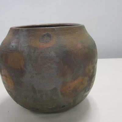 Jack Adelman Raku Glazed Pot/Planter