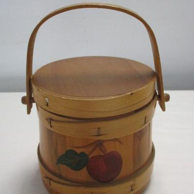 Rio Grande Woodenware Sugar Bucket Folk Art