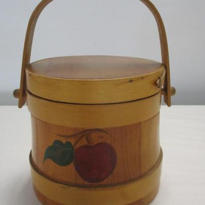 Rio Grande Woodenware Sugar Bucket Folk Art