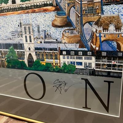 Signed CHRISTOPHER ROGERS "LONDON" LARGE