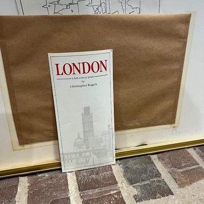 Signed CHRISTOPHER ROGERS "LONDON" LARGE