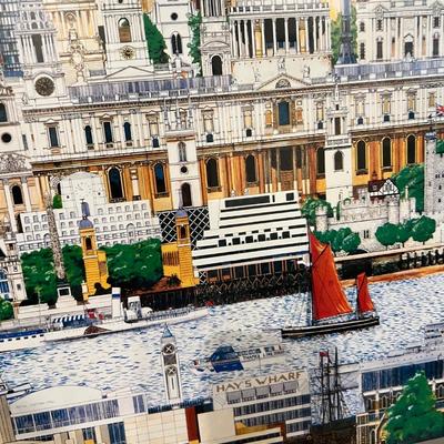 Signed CHRISTOPHER ROGERS "LONDON" LARGE