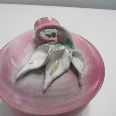 Handmade Pottery Bean Bowl With Lid