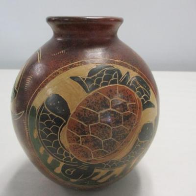 Handcrafted Pottery Vase Pot From Costa Rica