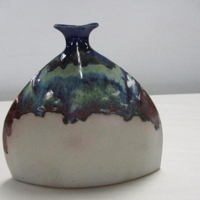 Drip Glaze Pottery Vase by Magnum Pottery, Weaverville, NC