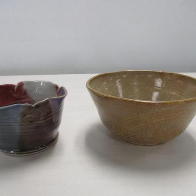 Handmade Glazed Pottery Bowls