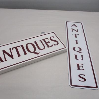 Antiques Signs