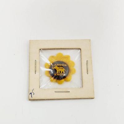1936 LANDON KNOX ELECTION PIN