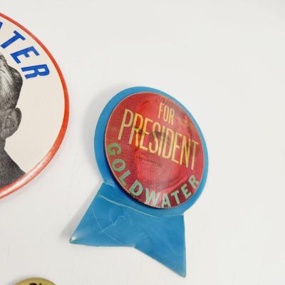 1964 PRESIDENTIAL GOLDWATER COLLECTABLE PIN BUNDLE