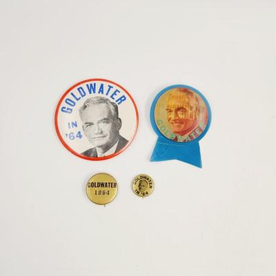 1964 PRESIDENTIAL GOLDWATER COLLECTABLE PIN BUNDLE