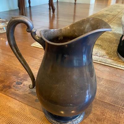 9” Large International Silver Water Pitcher