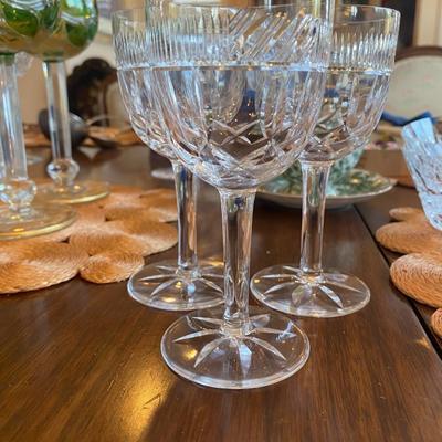 Crystal White Wine Glasses from Bohemia