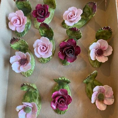 Denton England best bone china -  placecard / menu card holders